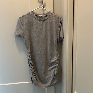Gray Short Sleeve Women's Top
